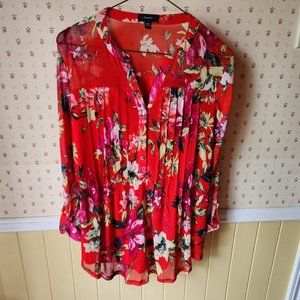 Flowered Top Fully Lined
